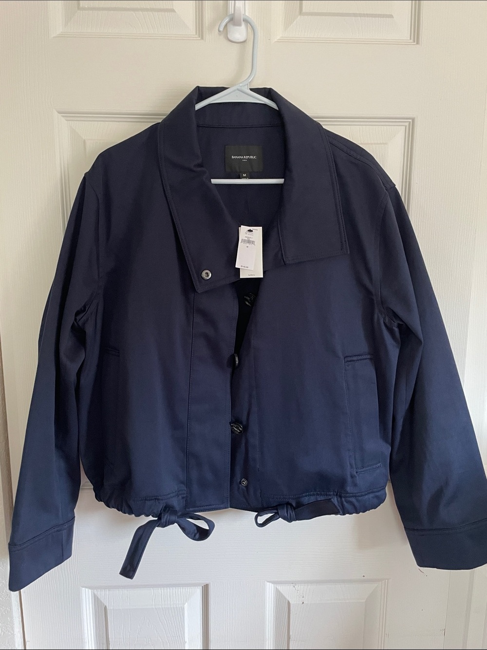 Banana Republic Factory Cotton Twill Jacket - Navy (NWT)